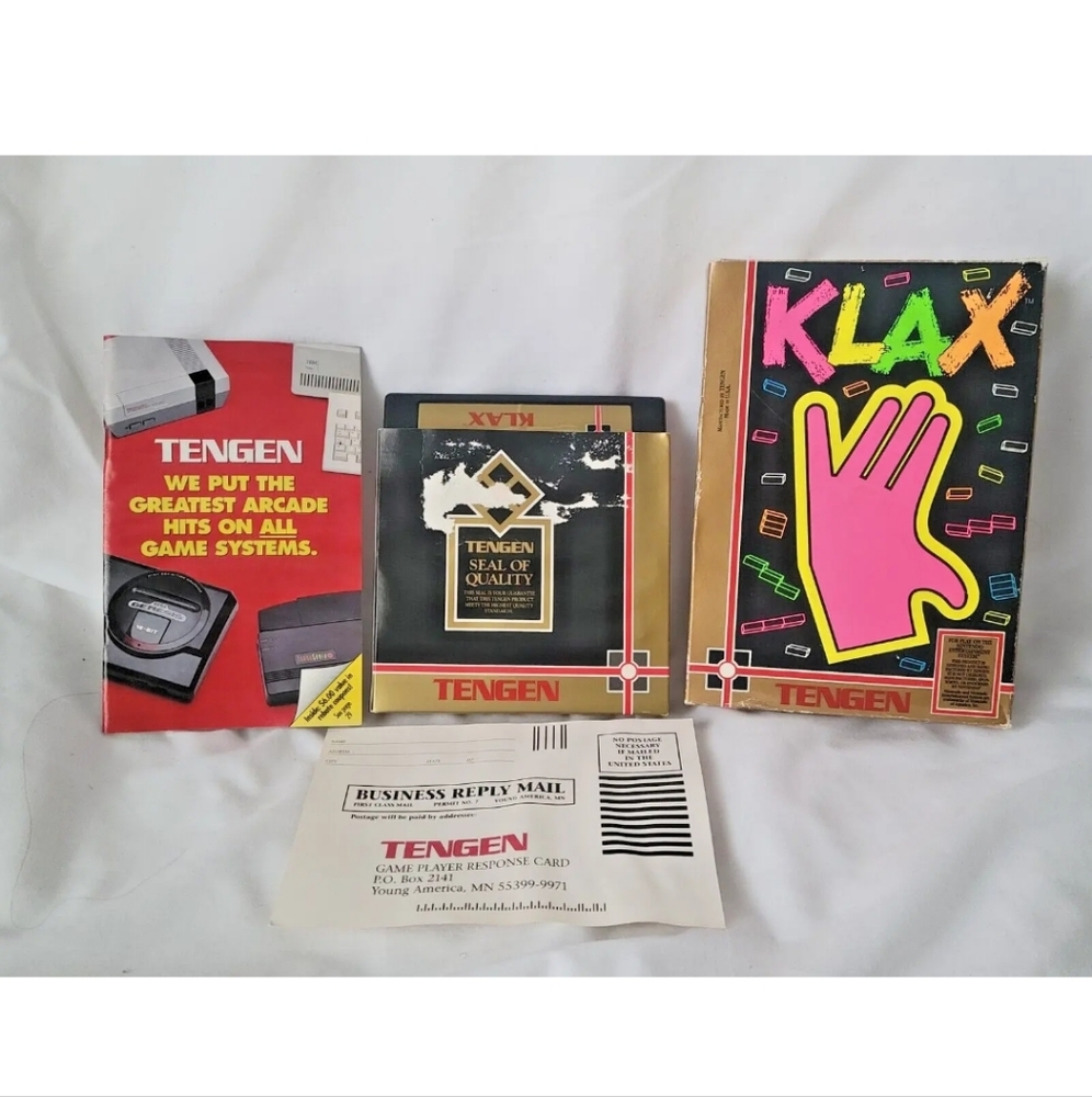 NES KLAX Nintendo Entertainment System Complete with Inserts READ -  Imperfect